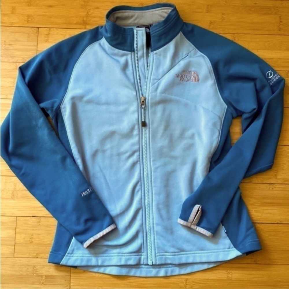 The North face 2 tone blue zippered sweater​​​​​​​​​​​​​​​
